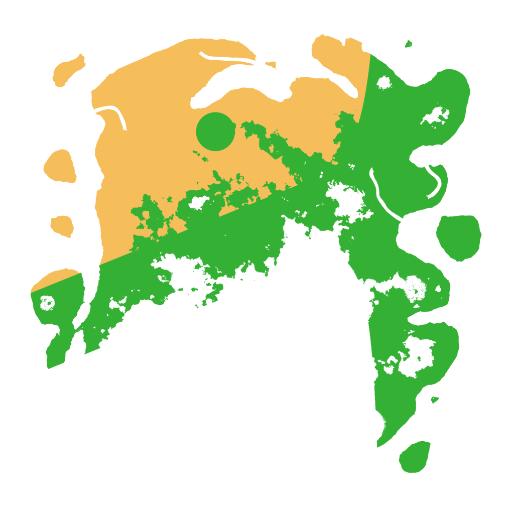 Biome Rust Map: Procedural Map, Size: 3500, Seed: 252152153