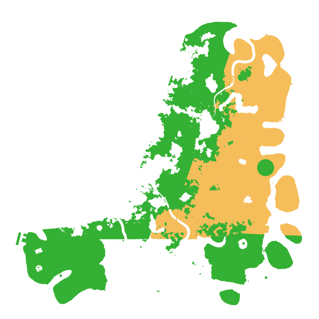 Biome Rust Map: Procedural Map, Size: 5000, Seed: 954382526