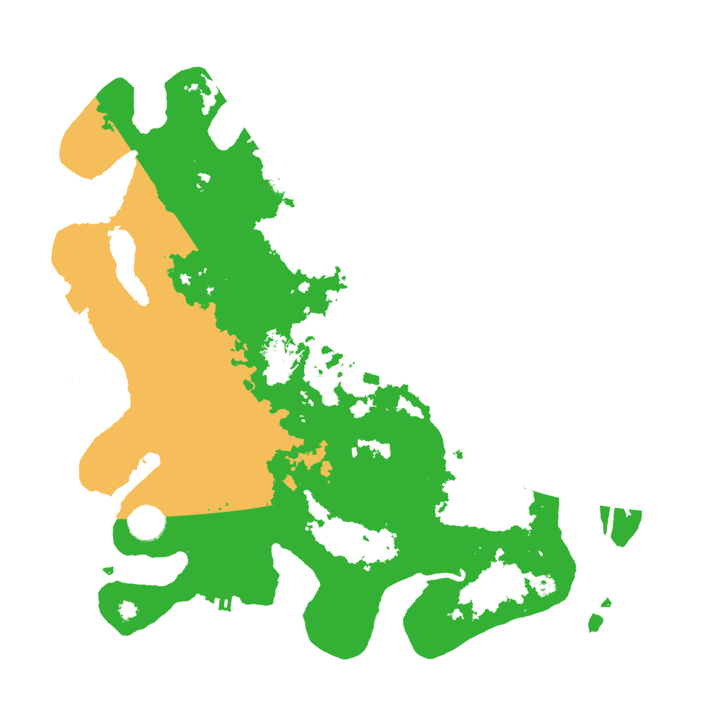 Biome Rust Map: Procedural Map, Size: 3500, Seed: 570922251