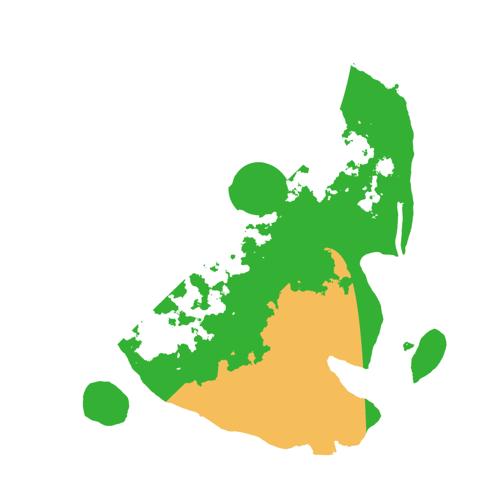 Biome Rust Map: Procedural Map, Size: 2500, Seed: 5436