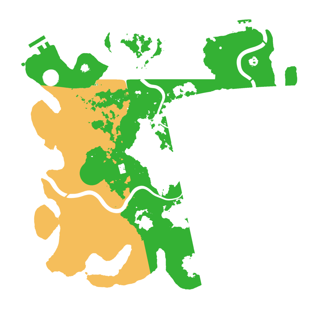 Biome Rust Map: Procedural Map, Size: 3500, Seed: 613650319