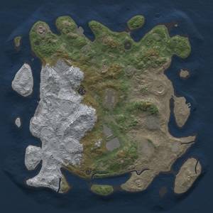 Thumbnail Rust Map: Procedural Map, Size: 3900, Seed: 71888910, 18 Monuments