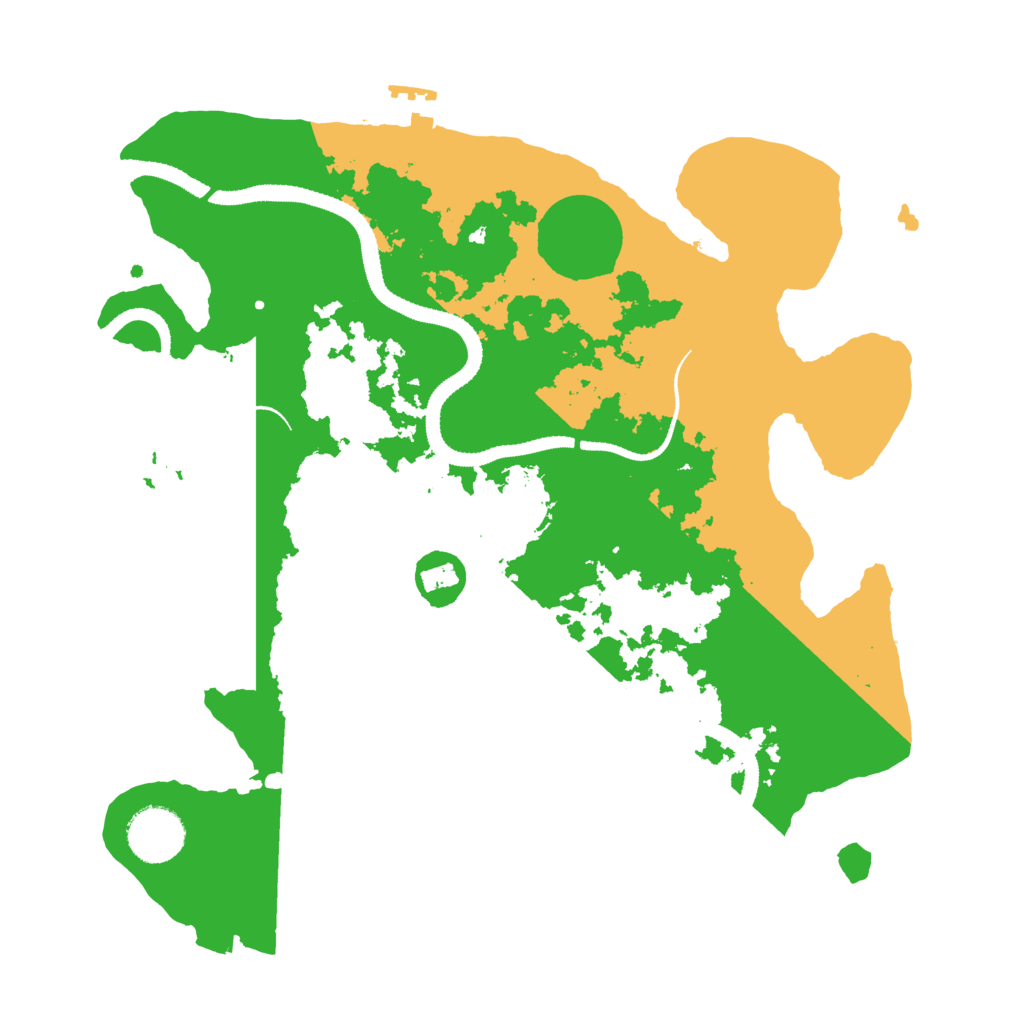 Biome Rust Map: Procedural Map, Size: 3200, Seed: 1324096651