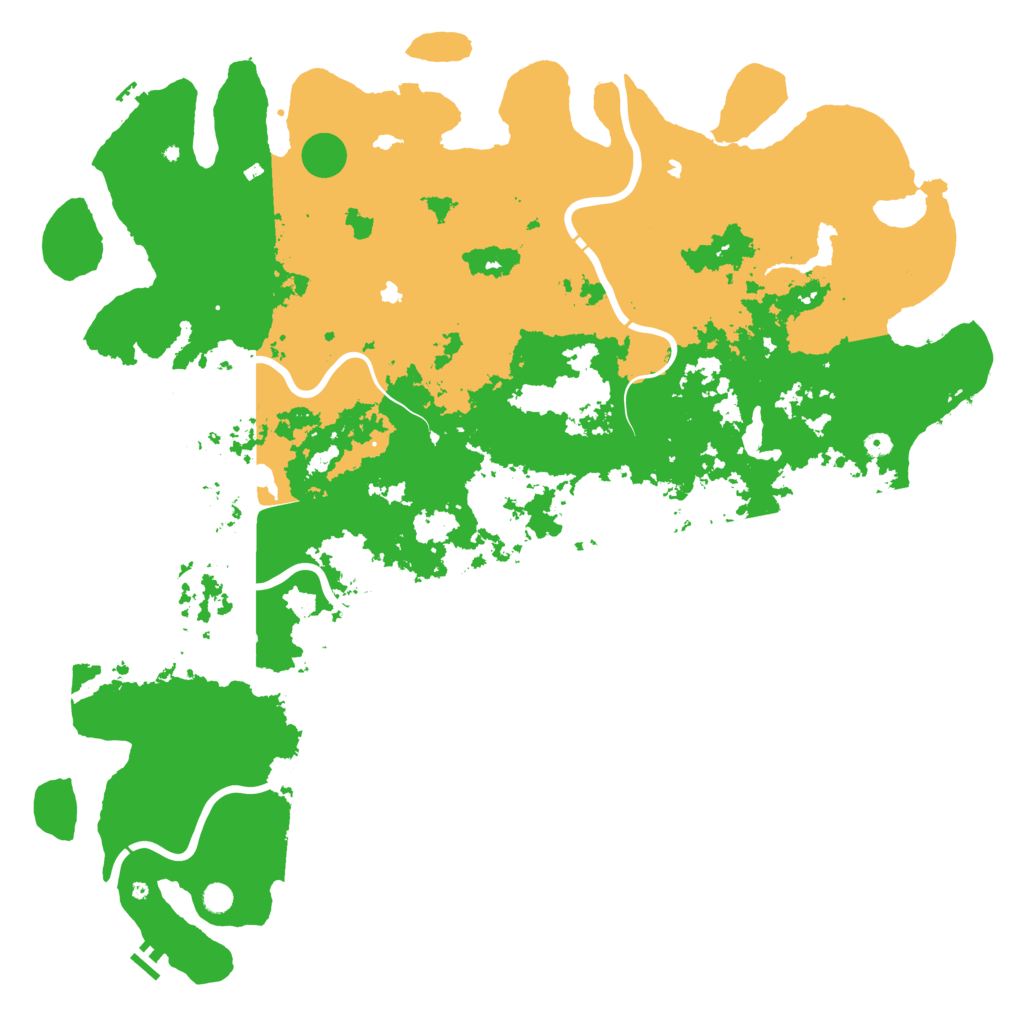 Biome Rust Map: Procedural Map, Size: 6000, Seed: 2028614924