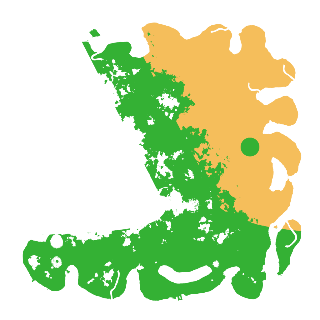 Biome Rust Map: Procedural Map, Size: 4500, Seed: 395057461