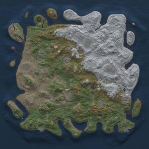 Thumbnail Rust Map: Procedural Map, Size: 4400, Seed: 60720233, 16 Monuments