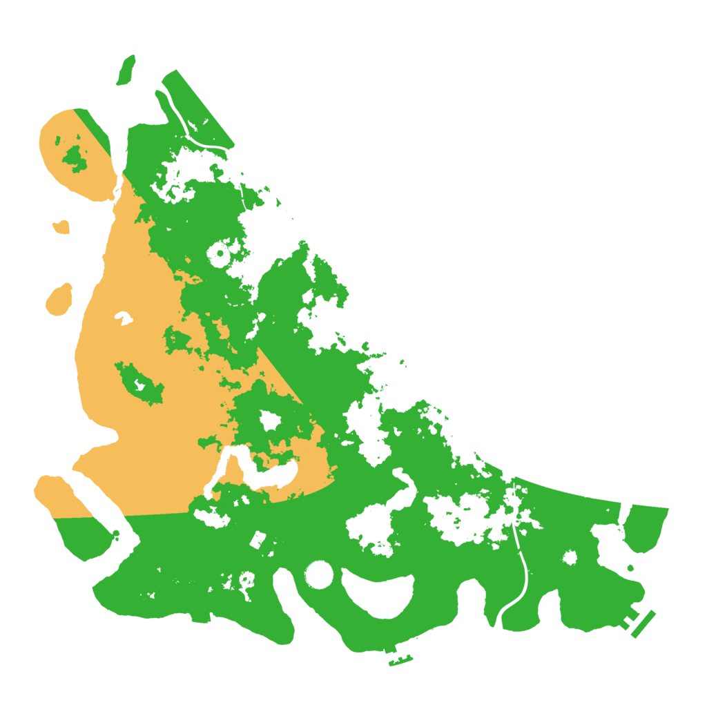Biome Rust Map: Procedural Map, Size: 4400, Seed: 60720233
