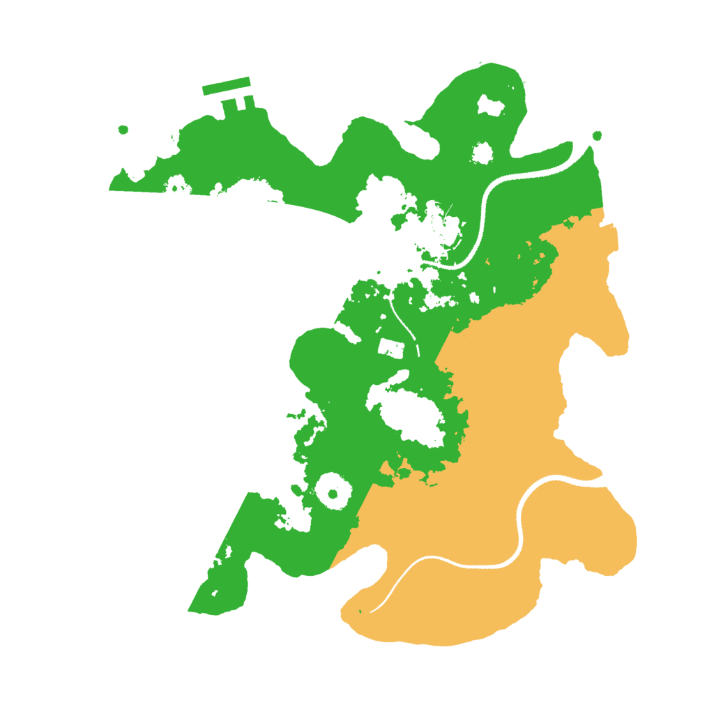 Biome Rust Map: Procedural Map, Size: 3000, Seed: 545318687