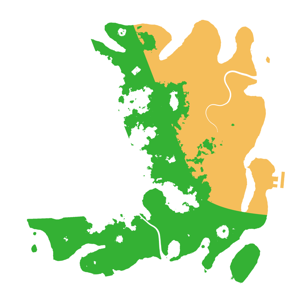 Biome Rust Map: Procedural Map, Size: 3700, Seed: 1466576126