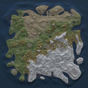 Thumbnail Rust Map: Procedural Map, Size: 4500, Seed: 2082700701, 18 Monuments