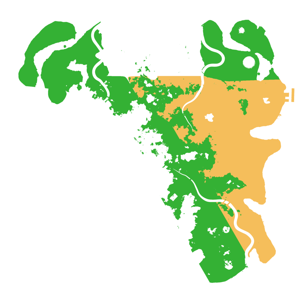 Biome Rust Map: Procedural Map, Size: 4500, Seed: 1167814731
