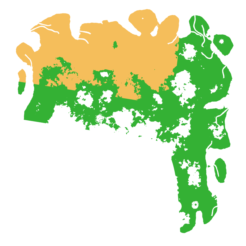 Biome Rust Map: Procedural Map, Size: 5000, Seed: 1245790802