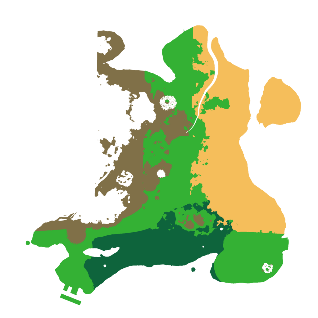 Biome Rust Map: Procedural Map, Size: 3000, Seed: 448389073