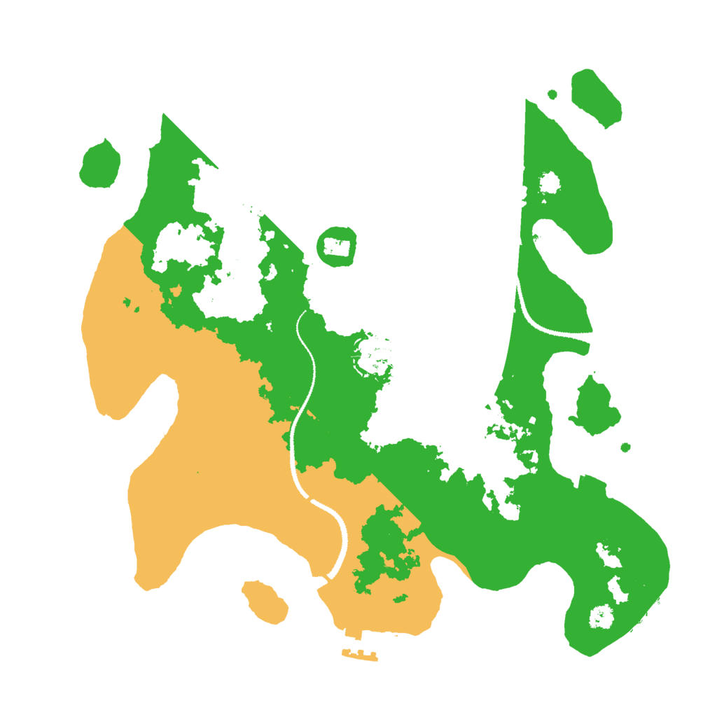 Biome Rust Map: Procedural Map, Size: 3000, Seed: 1635203904