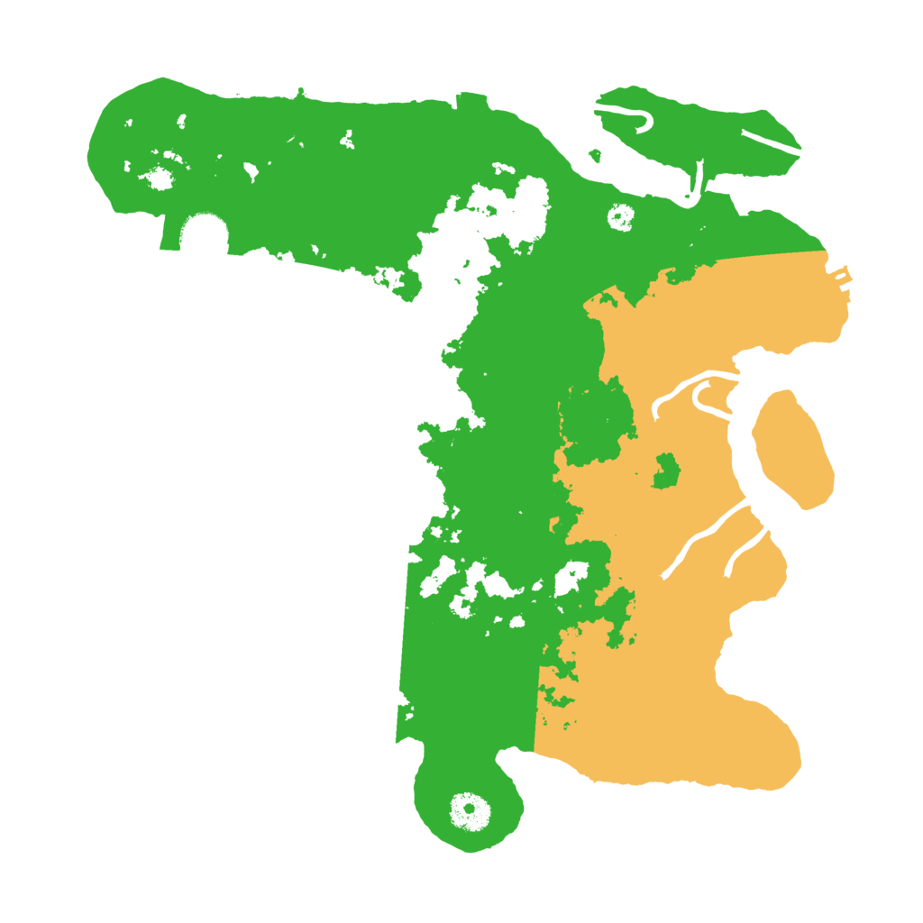 Biome Rust Map: Procedural Map, Size: 3500, Seed: 52872694