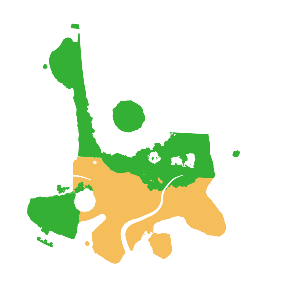 Biome Rust Map: Procedural Map, Size: 2500, Seed: 41586