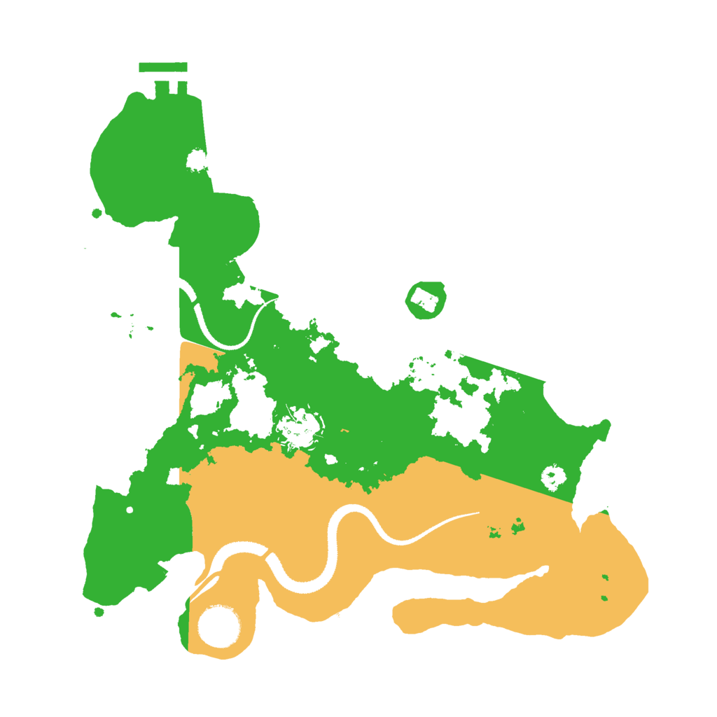Biome Rust Map: Procedural Map, Size: 3000, Seed: 24841