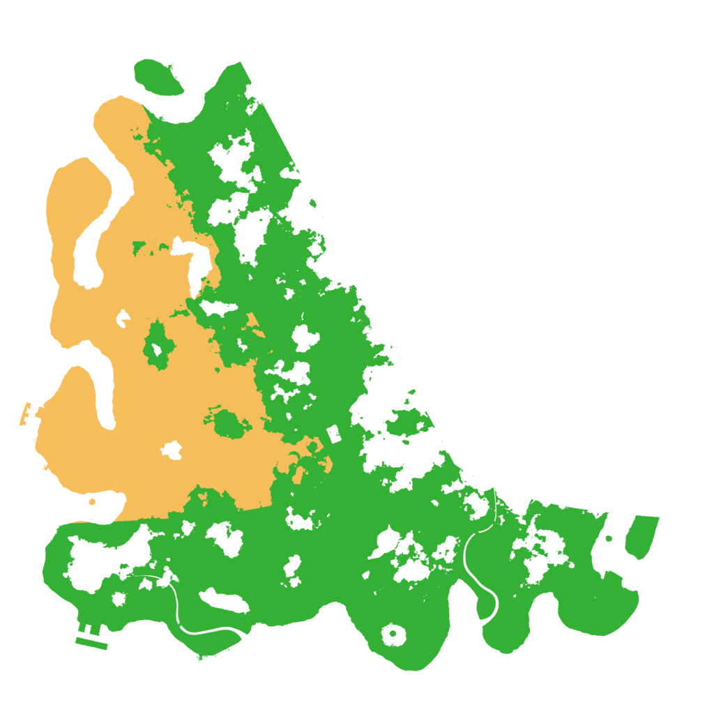 Biome Rust Map: Procedural Map, Size: 4500, Seed: 1883820612