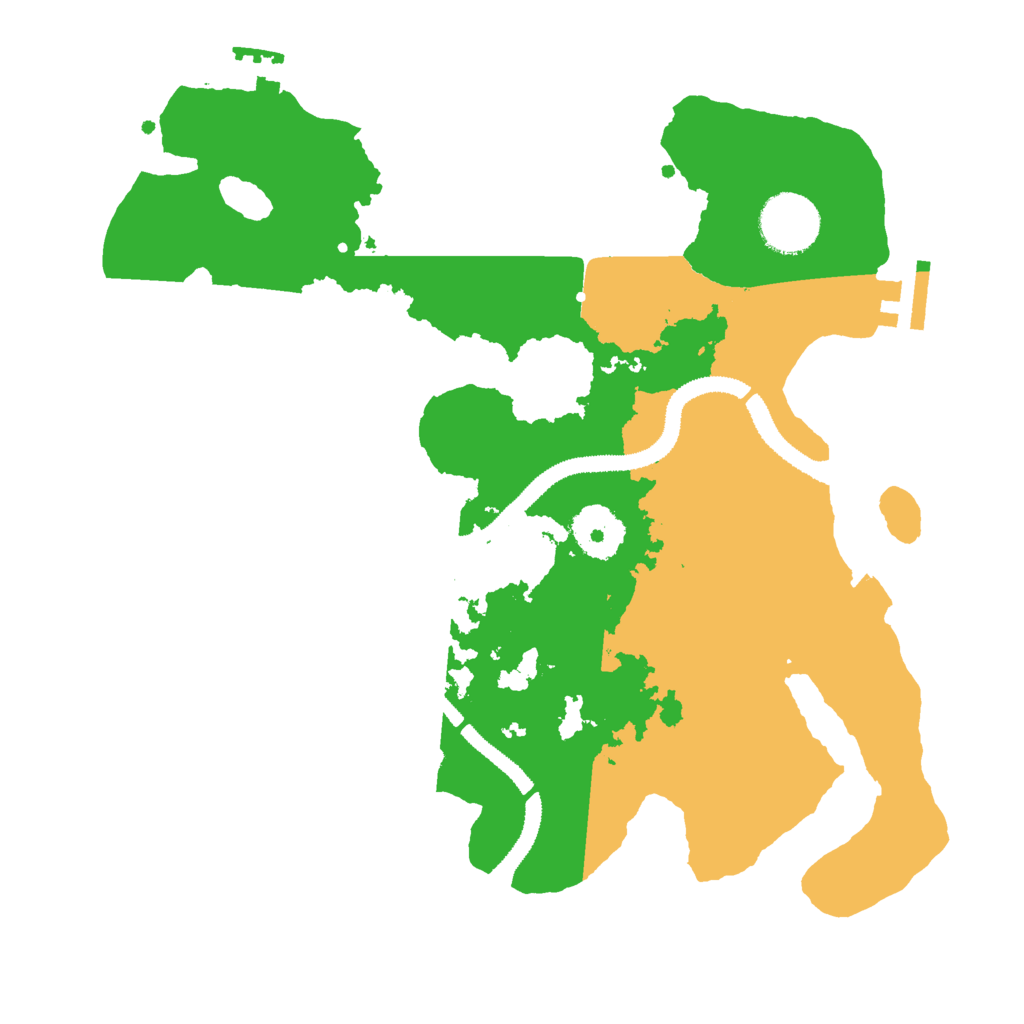 Biome Rust Map: Procedural Map, Size: 3000, Seed: 8706419