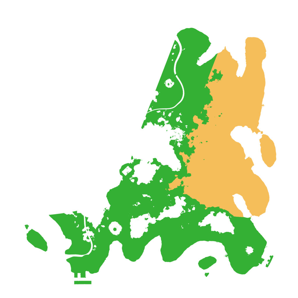 Biome Rust Map: Procedural Map, Size: 3500, Seed: 8974267