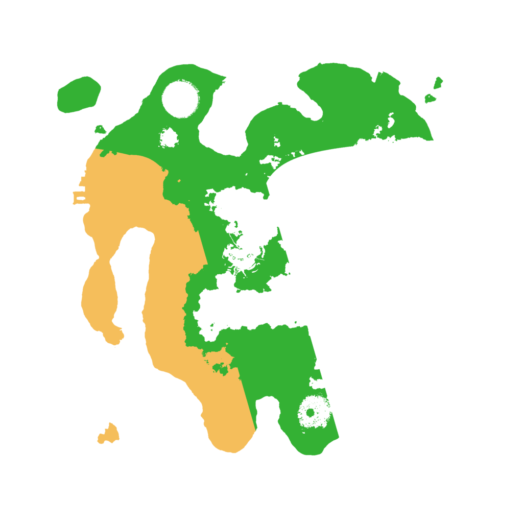Biome Rust Map: Procedural Map, Size: 2500, Seed: 1044482668