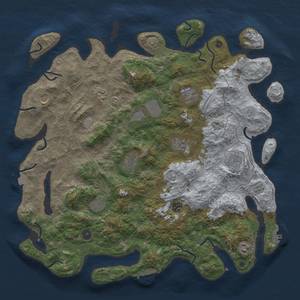 Thumbnail Rust Map: Procedural Map, Size: 4500, Seed: 1742077147, 19 Monuments