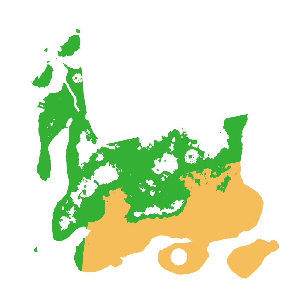 Biome Rust Map: Procedural Map, Size: 3200, Seed: 13803