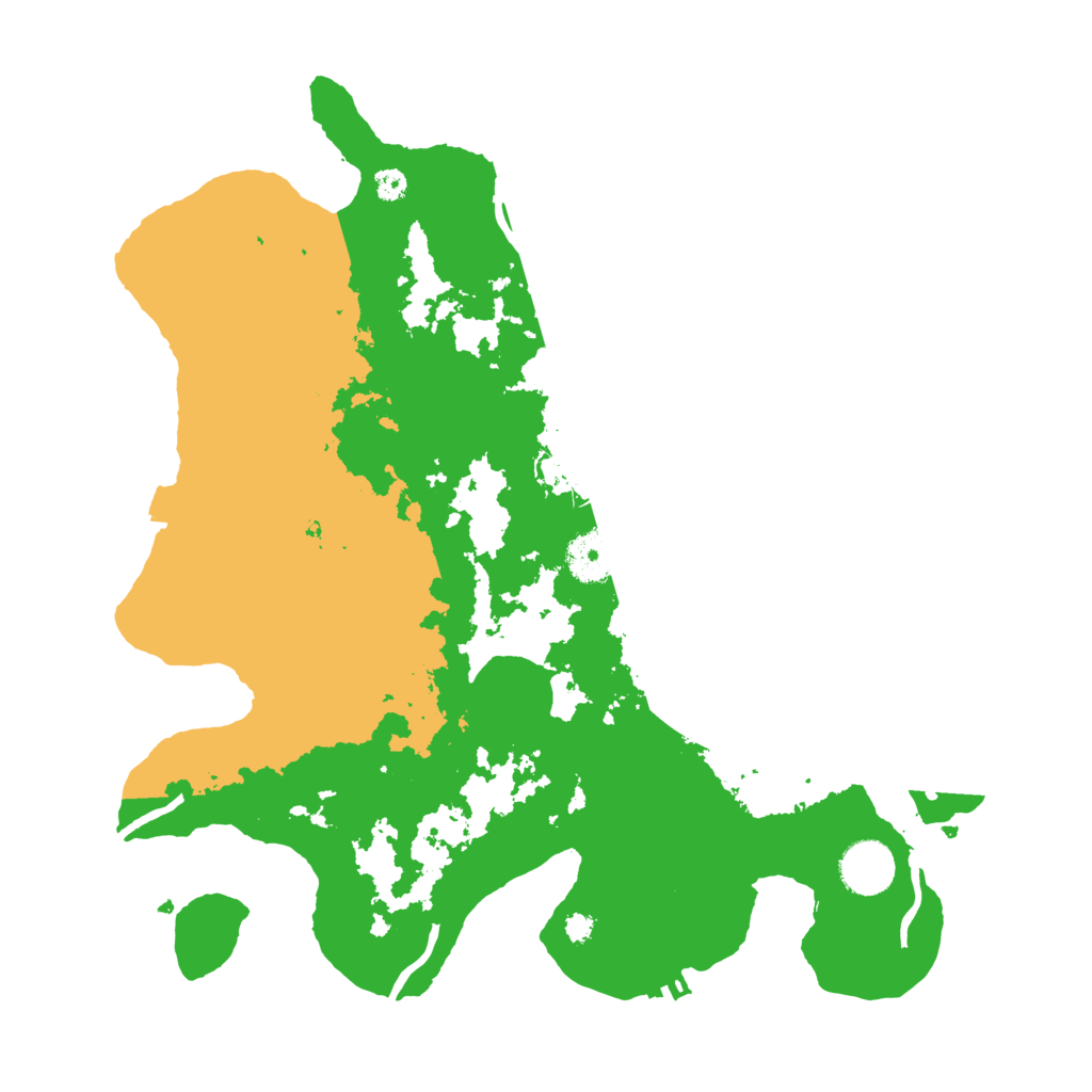 Biome Rust Map: Procedural Map, Size: 3500, Seed: 988461