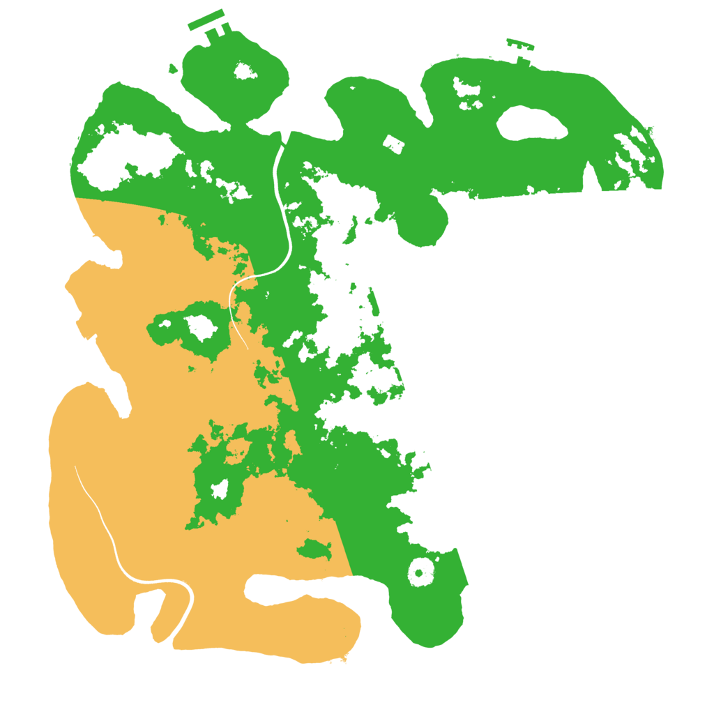 Biome Rust Map: Procedural Map, Size: 3800, Seed: 285904843