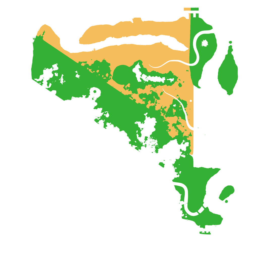Biome Rust Map: Procedural Map, Size: 3500, Seed: 11273714