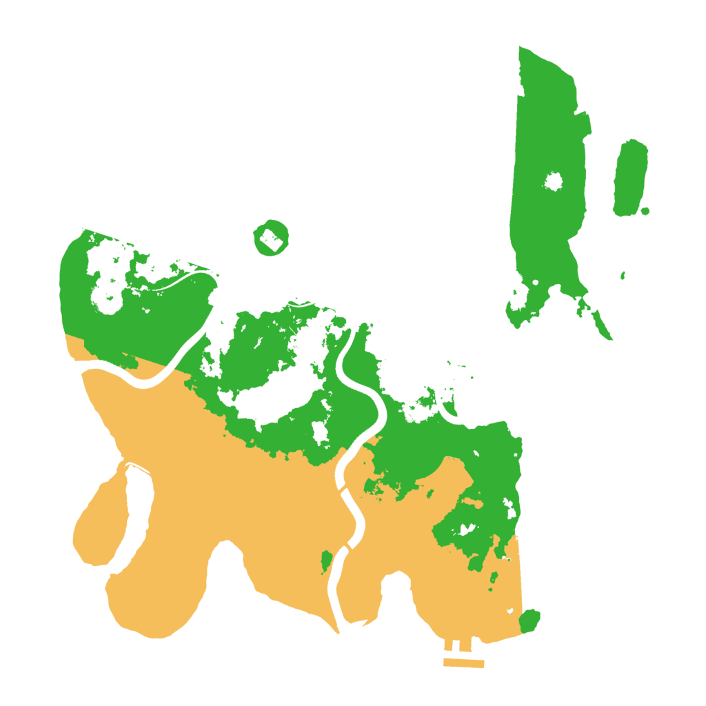 Biome Rust Map: Procedural Map, Size: 3500, Seed: 1225573803