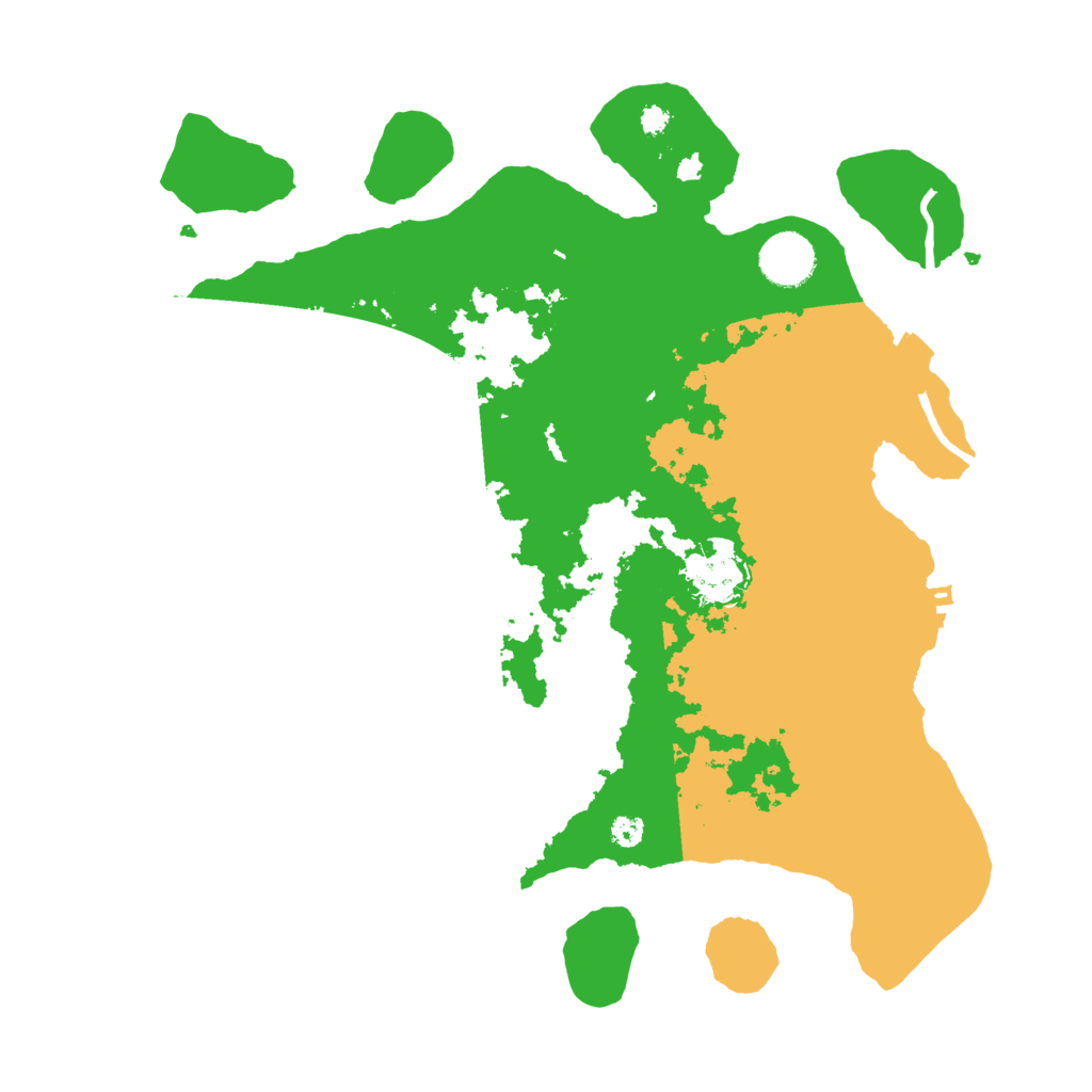 Biome Rust Map: Procedural Map, Size: 3500, Seed: 1378615564