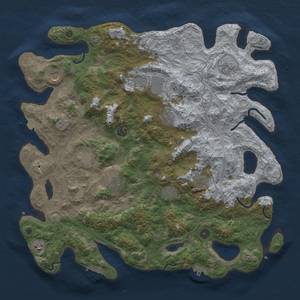 Thumbnail Rust Map: Procedural Map, Size: 4500, Seed: 175797679, 19 Monuments