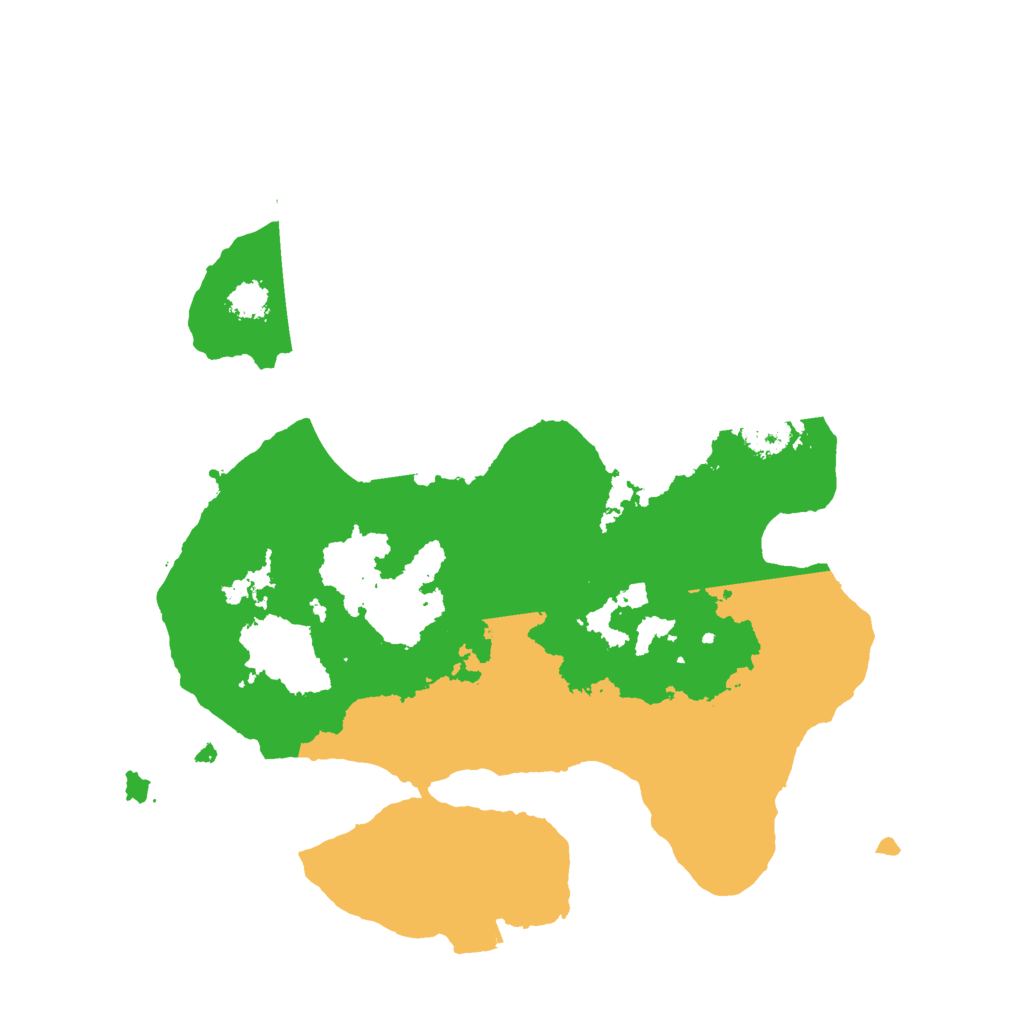 Biome Rust Map: Procedural Map, Size: 2400, Seed: 1053380410