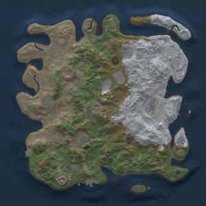 Thumbnail Rust Map: Procedural Map, Size: 4000, Seed: 201539740, 17 Monuments