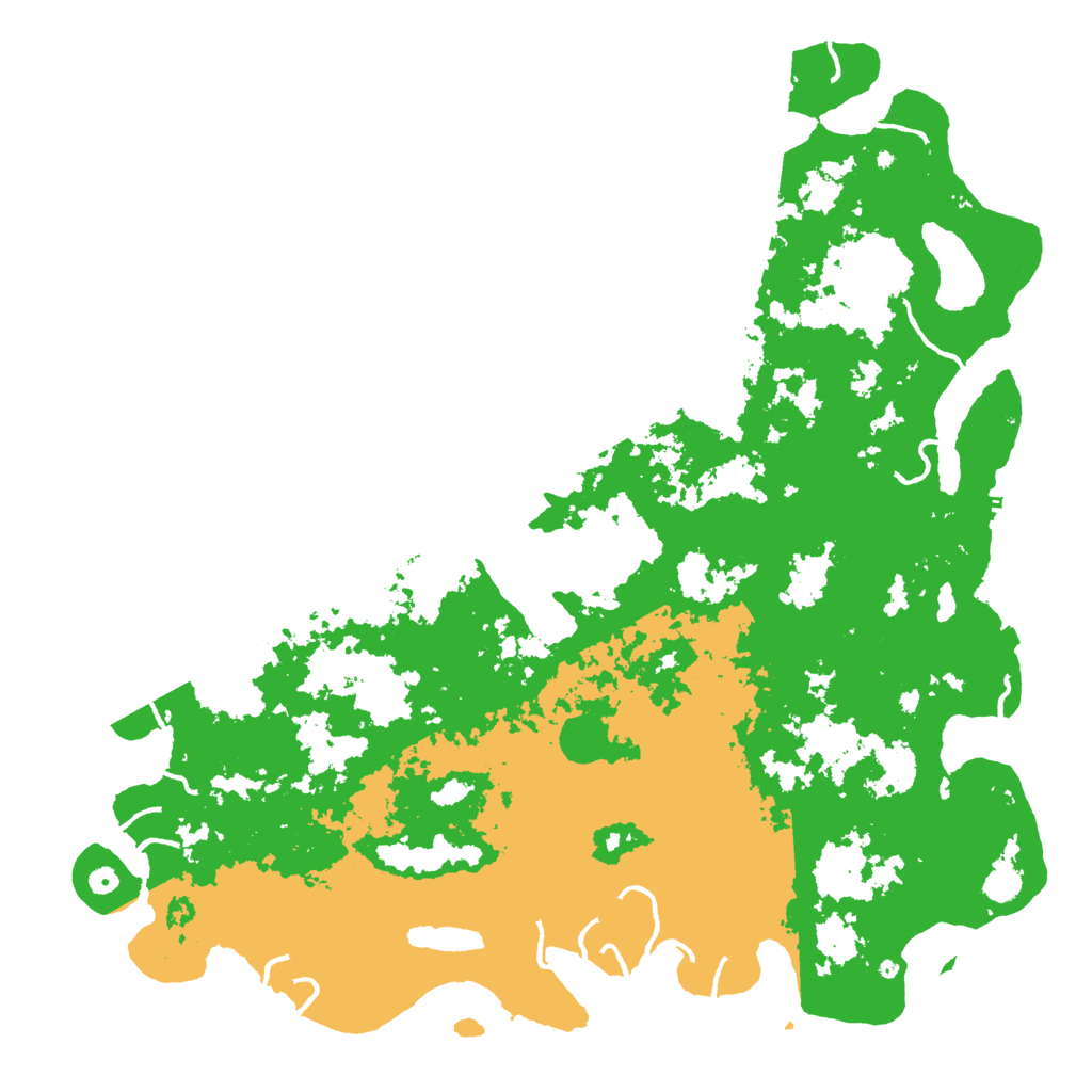 Biome Rust Map: Procedural Map, Size: 6000, Seed: 1235044180