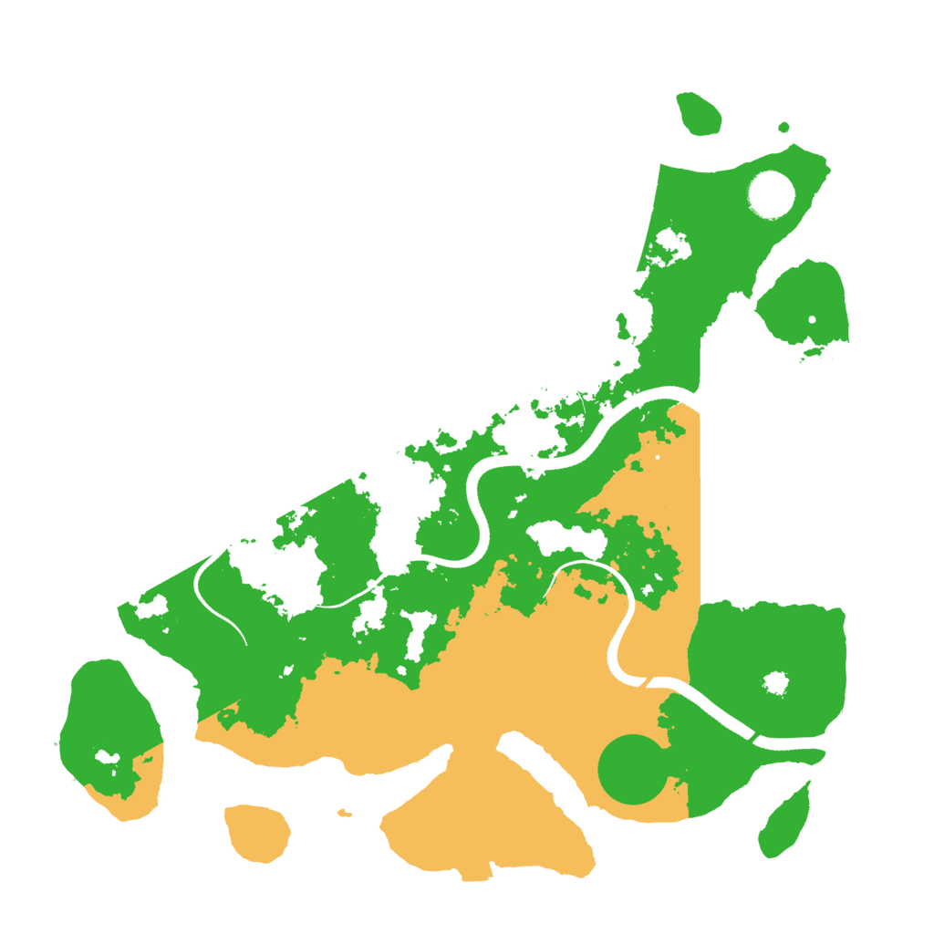 Biome Rust Map: Procedural Map, Size: 3500, Seed: 144625804
