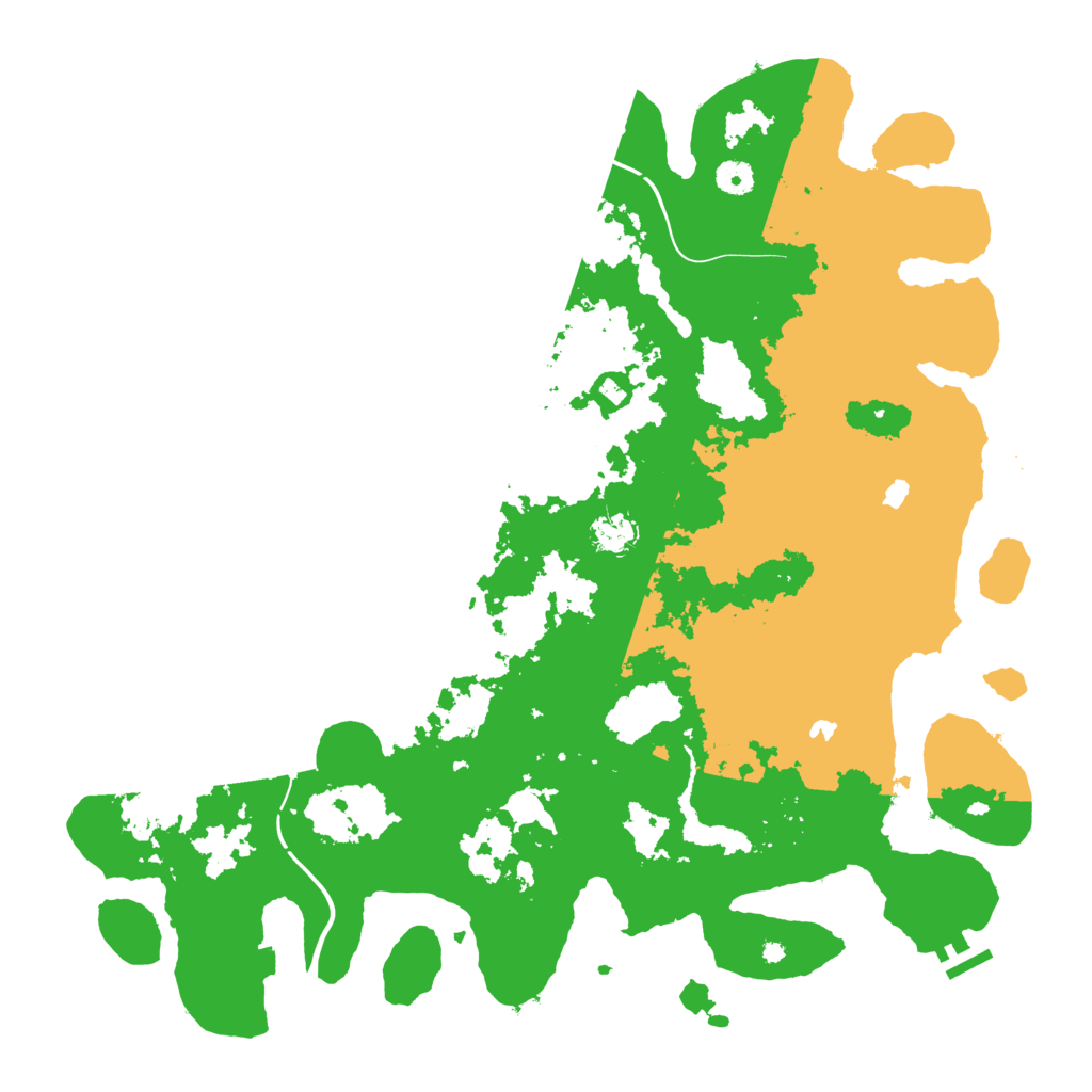 Biome Rust Map: Procedural Map, Size: 4500, Seed: 2023227652