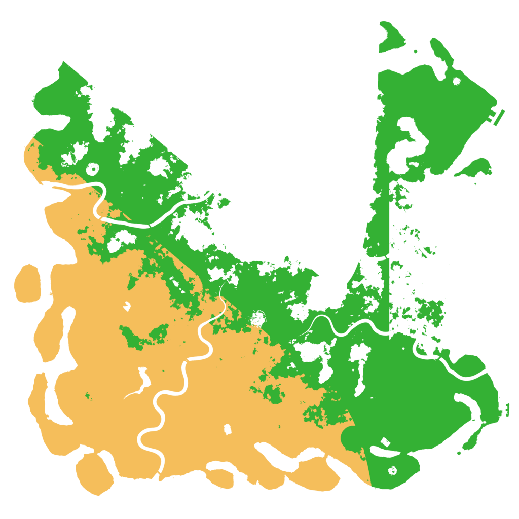 Biome Rust Map: Procedural Map, Size: 6000, Seed: 51286