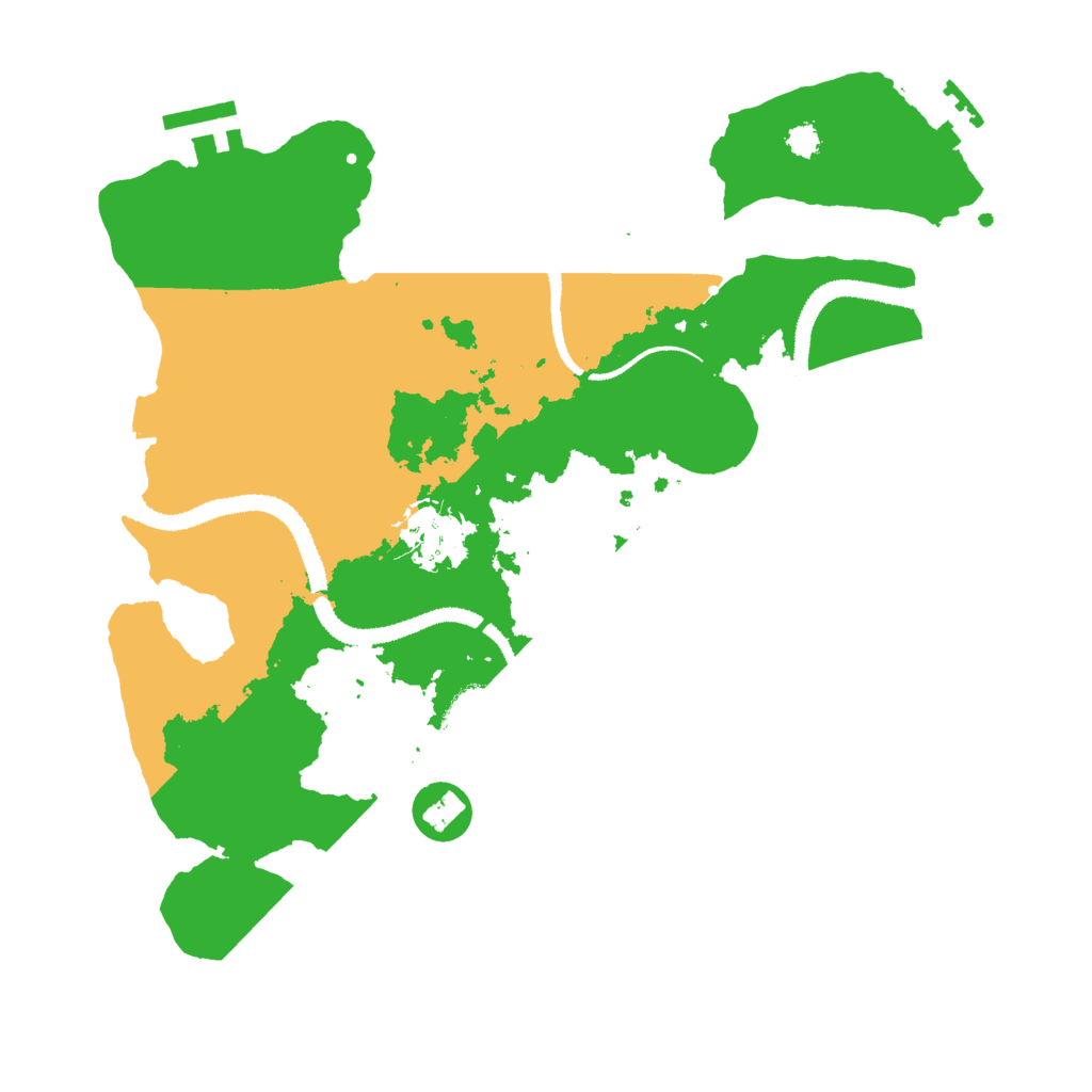 Biome Rust Map: Procedural Map, Size: 3000, Seed: 1266966920