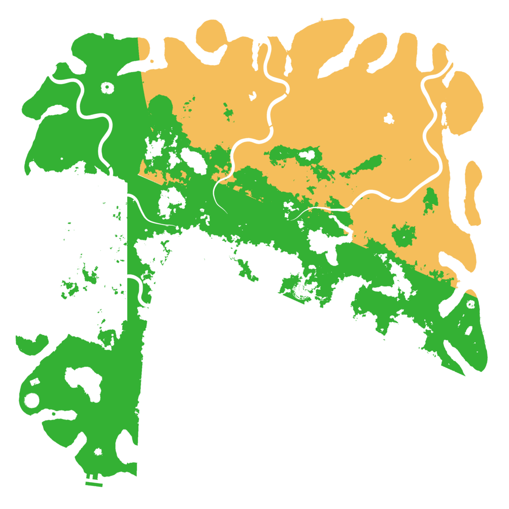 Biome Rust Map: Procedural Map, Size: 6000, Seed: 704244899
