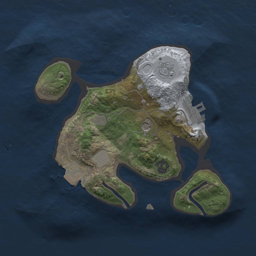 Rust Map: Procedural Map, Size: 1900, Seed: 548712010, 6 Monuments