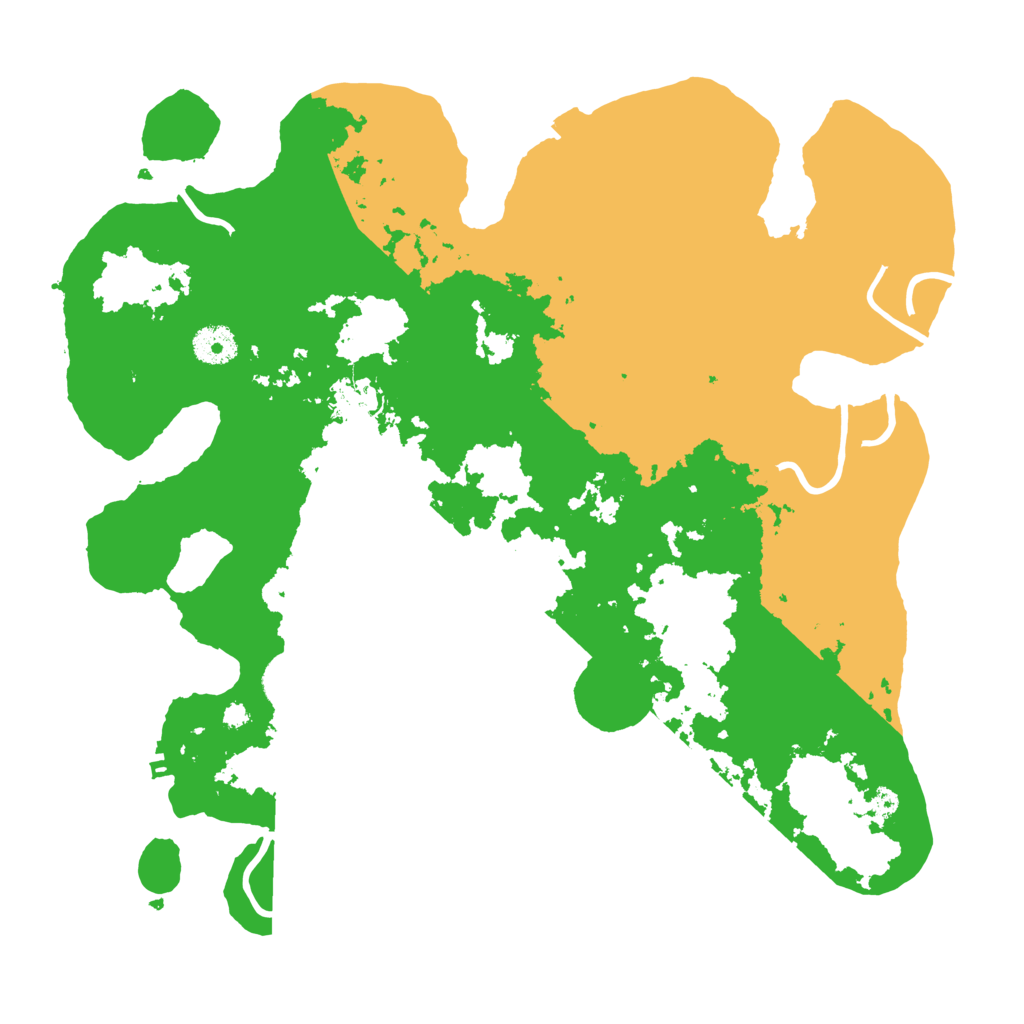 Biome Rust Map: Procedural Map, Size: 3700, Seed: 1198808158