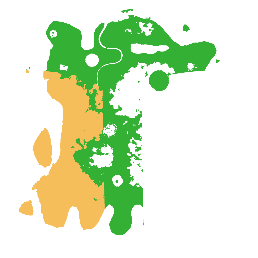 Biome Rust Map: Procedural Map, Size: 3500, Seed: 138667414