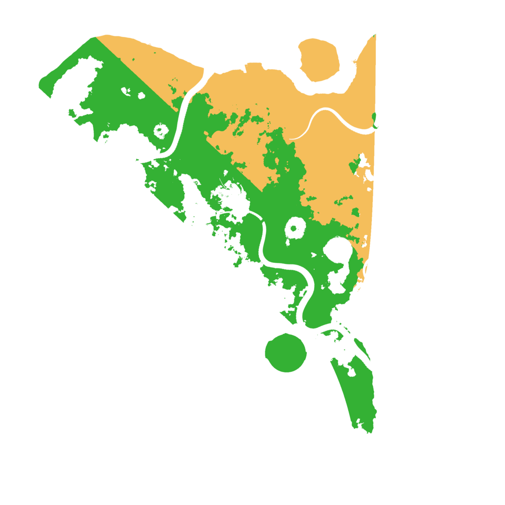 Biome Rust Map: Procedural Map, Size: 3500, Seed: 12348