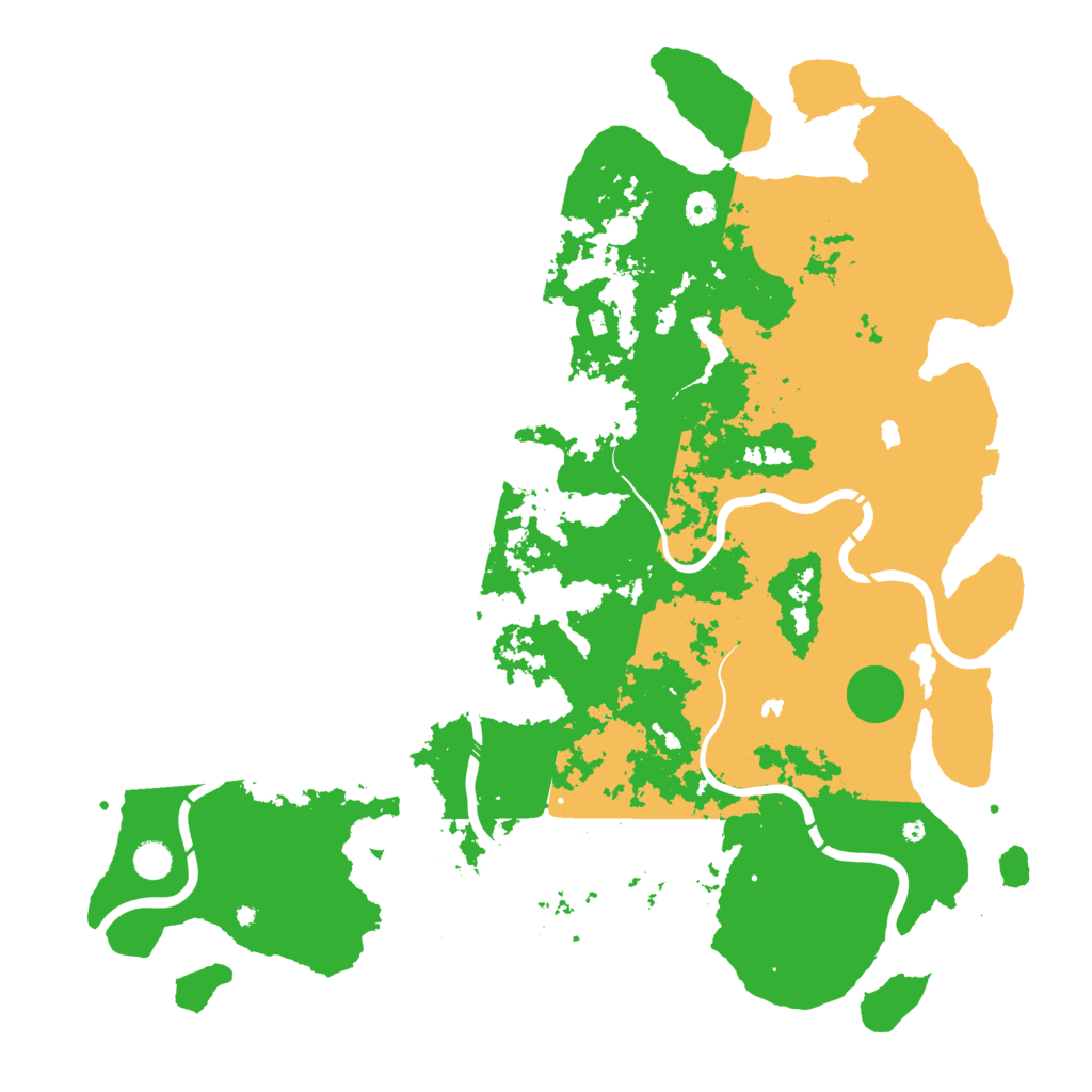 Biome Rust Map: Procedural Map, Size: 5000, Seed: 742411528