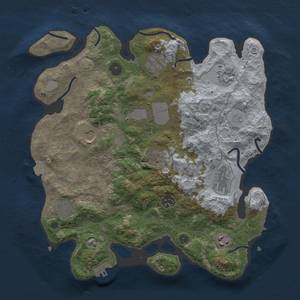 Thumbnail Rust Map: Procedural Map, Size: 3500, Seed: 533970181, 17 Monuments