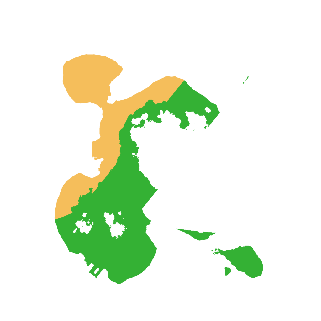 Biome Rust Map: Procedural Map, Size: 2000, Seed: 45000