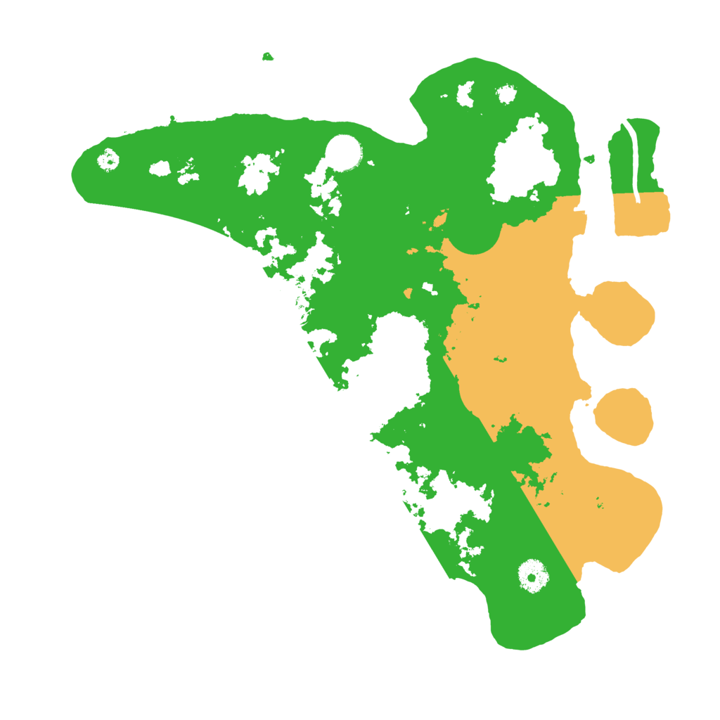 Biome Rust Map: Procedural Map, Size: 3500, Seed: 25458103