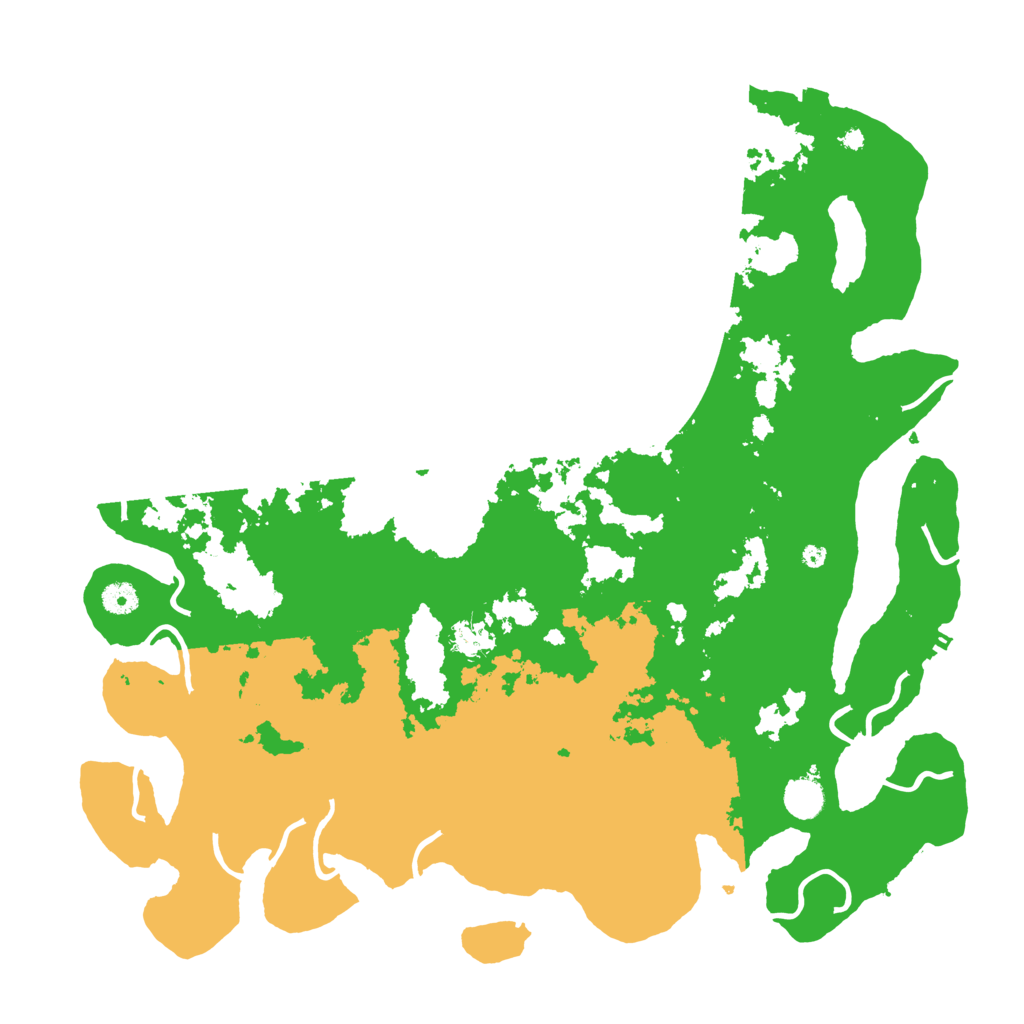 Biome Rust Map: Procedural Map, Size: 4500, Seed: 1210382164